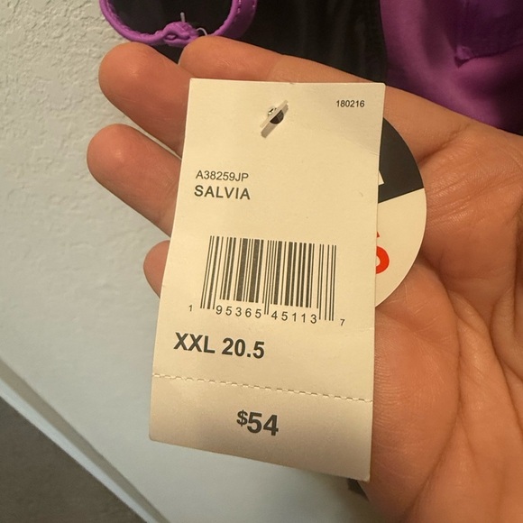 Zeroxposur Swimwear purple with zip front size XXL - Picture 3 of 4